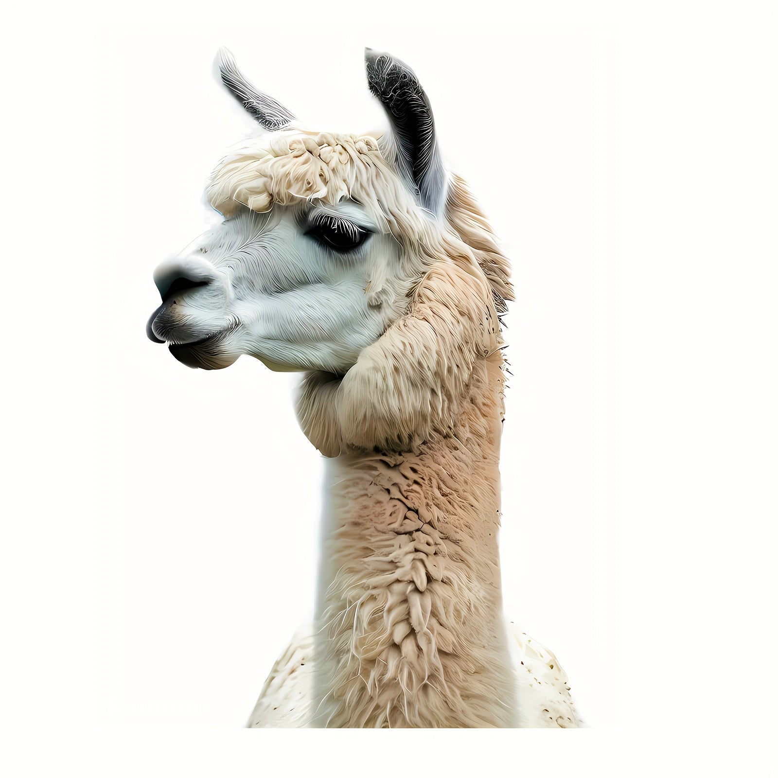 Alpaka hayvonlari oynasi uchun mat PVC qayta ishlatiladigan stiker, eshiklar, devorlar uchun dekor