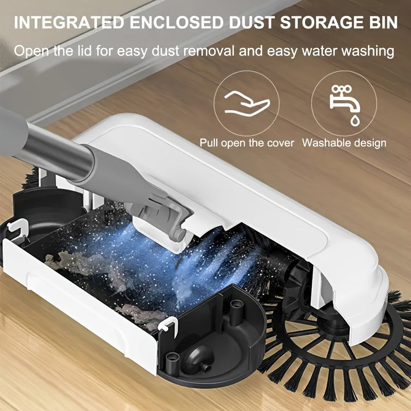 Qattiq pol uchun 3-in-1 Qo'l bilan suriladigan tozalash choʻpqi va changyutgich to'plami