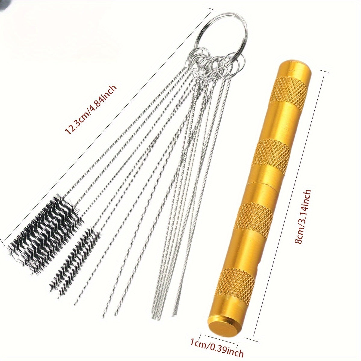 Universal Metal Car Windscreen Jet Nozzle Washer Kit with Adjustable Water Stains Tool