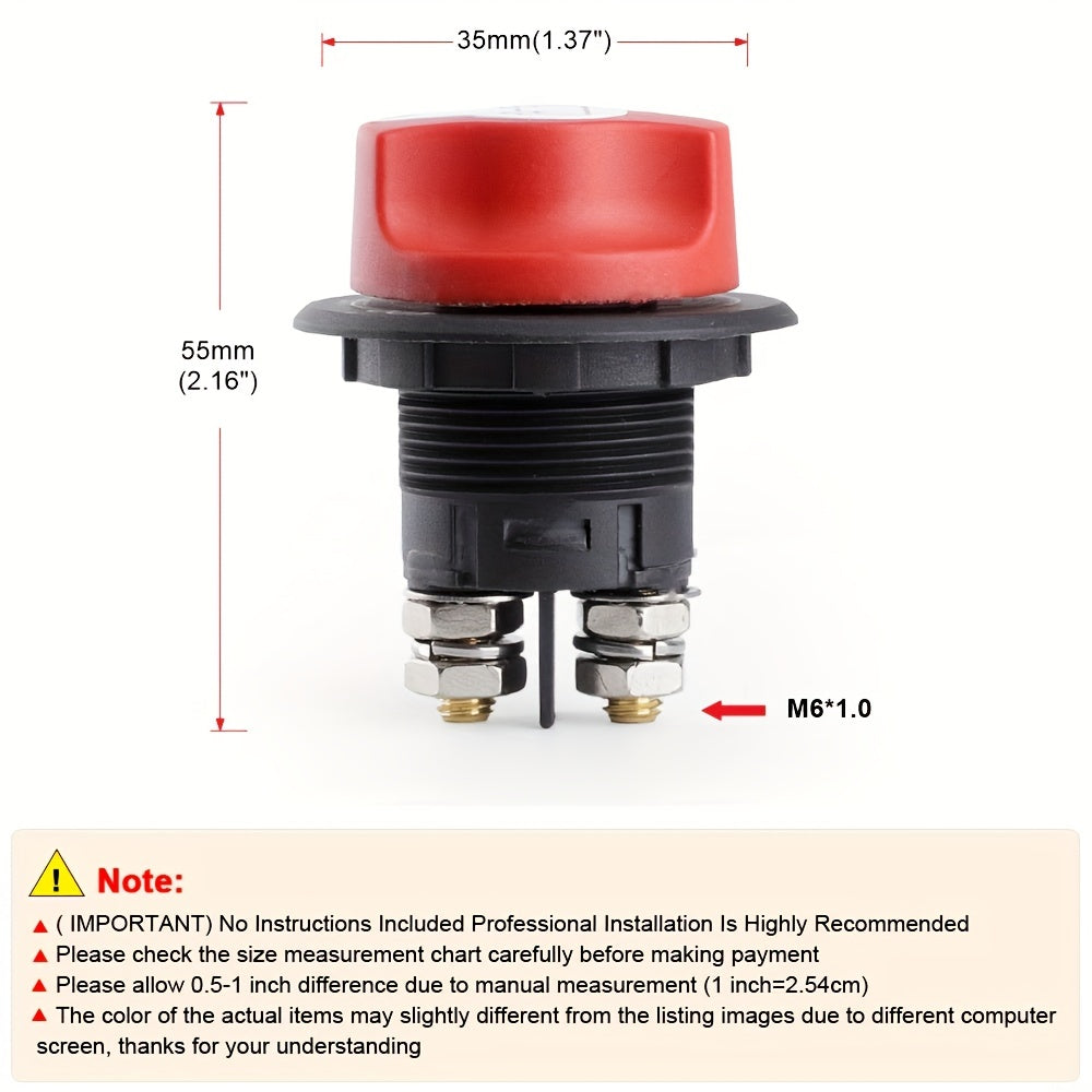 Выключатель аккумулятора автомобиля 12В 50 100 200 300А изолятор для автодома, мотоцикла, грузовика, лодки