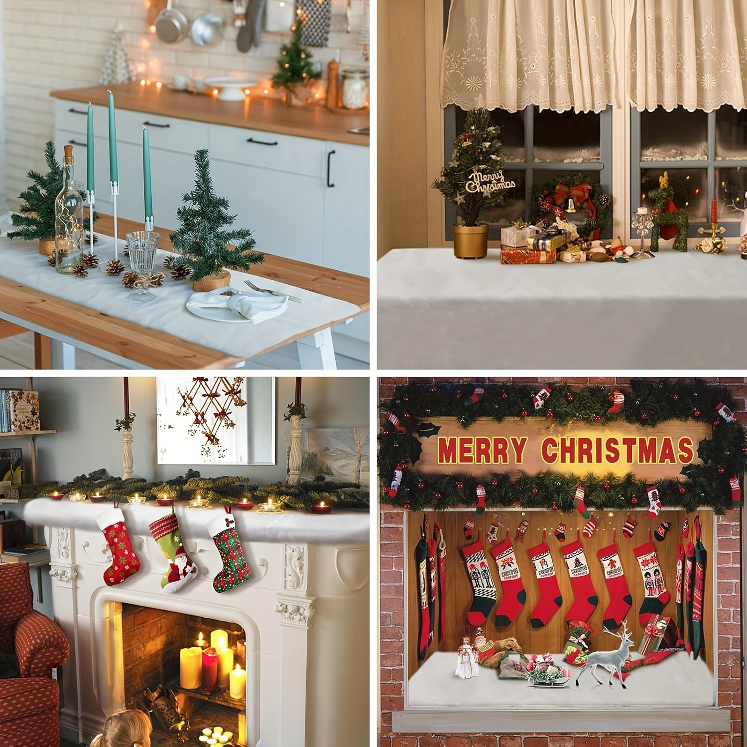 Fake Snow Blanket for Christmas Decor and Winter Parties