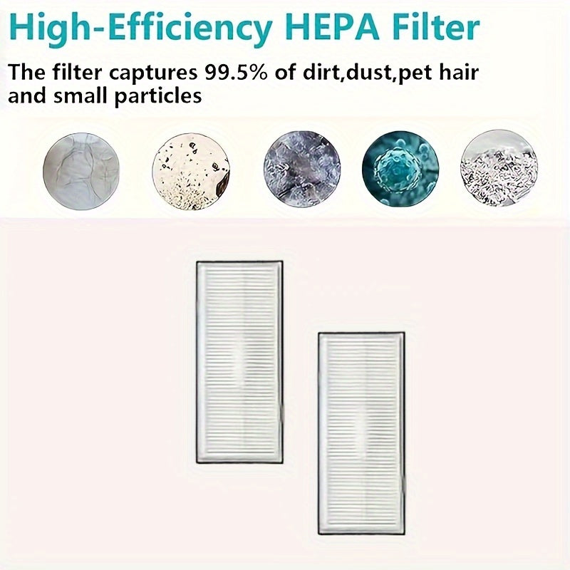 Roborock S8 Pro Ultra uchun 20 dona vakuum tozalash aksessuarlar to'plami, asosiy cho'tkalar, HEPA filtrlari, yon cho'tkalar, chang qutilari va mop padlari bilan