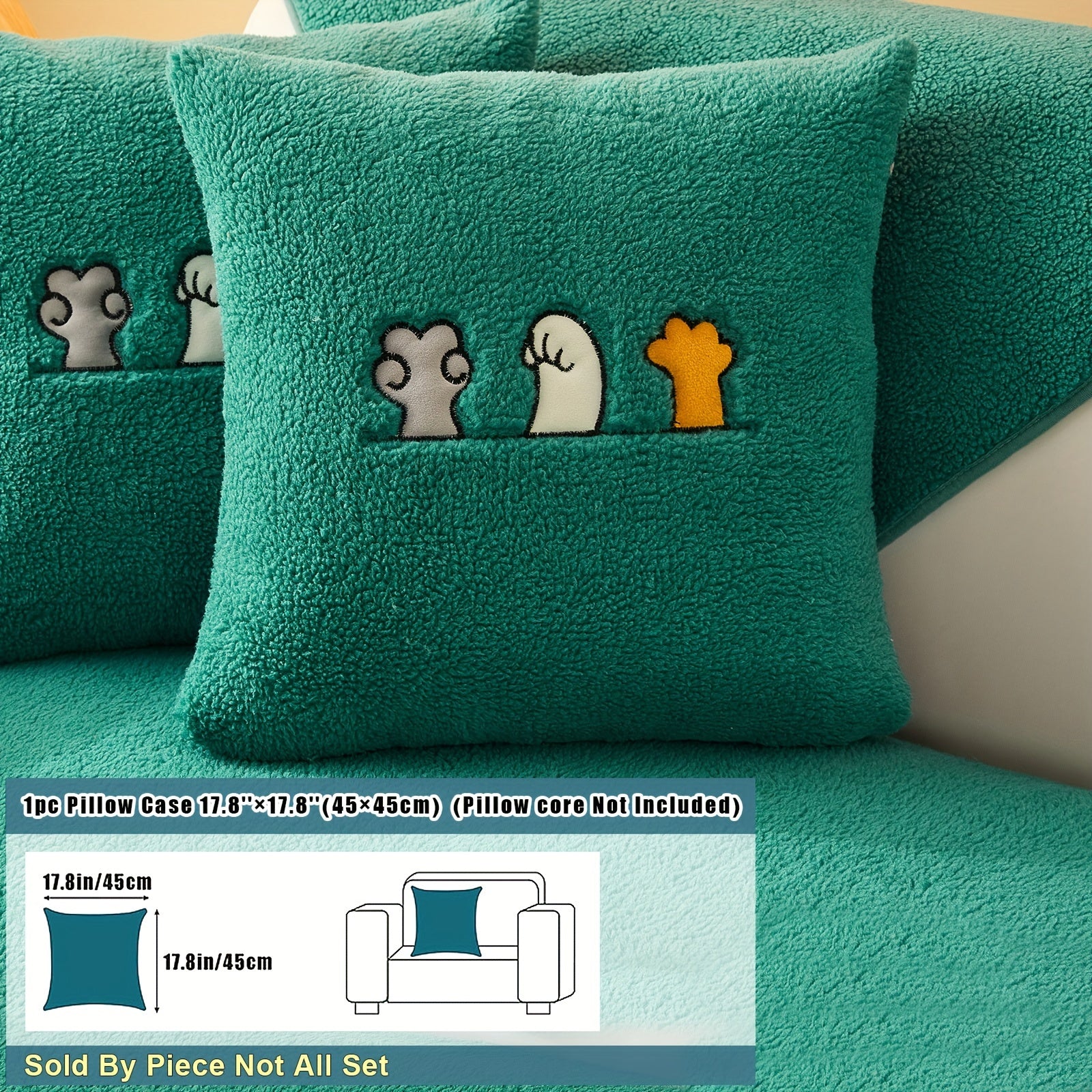 Плюшевый чехол на диван Sherpa, противоскользящий, защитный чехол для мебели для домашних животных для гостиной