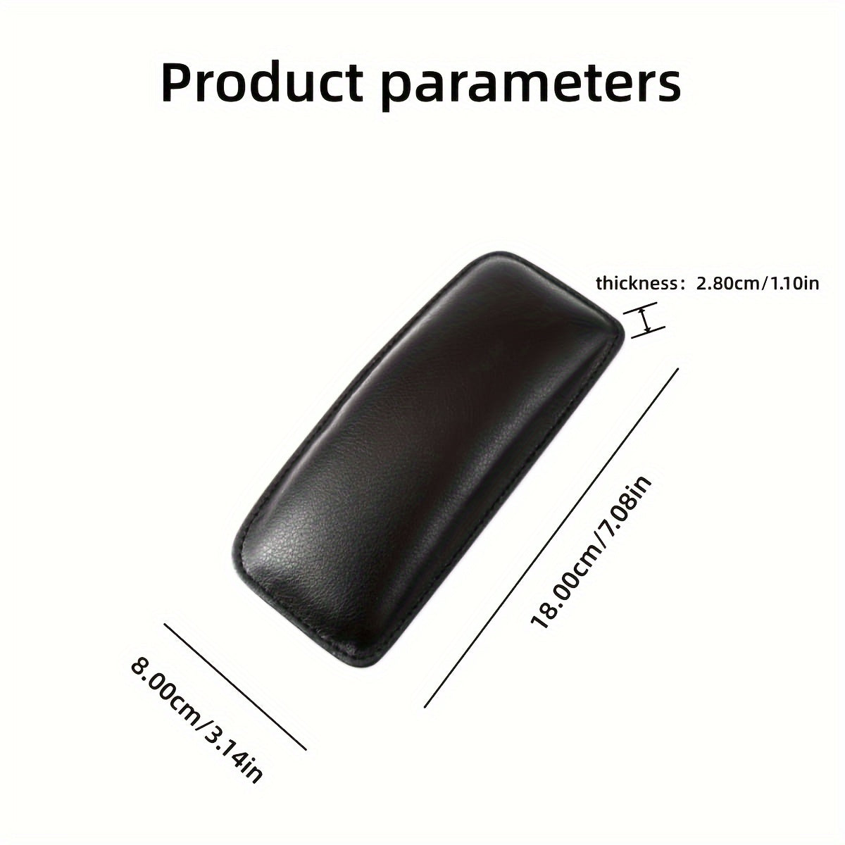 Car Driver Leg Rest Pad Support Knee Pad Comfort Foam Black