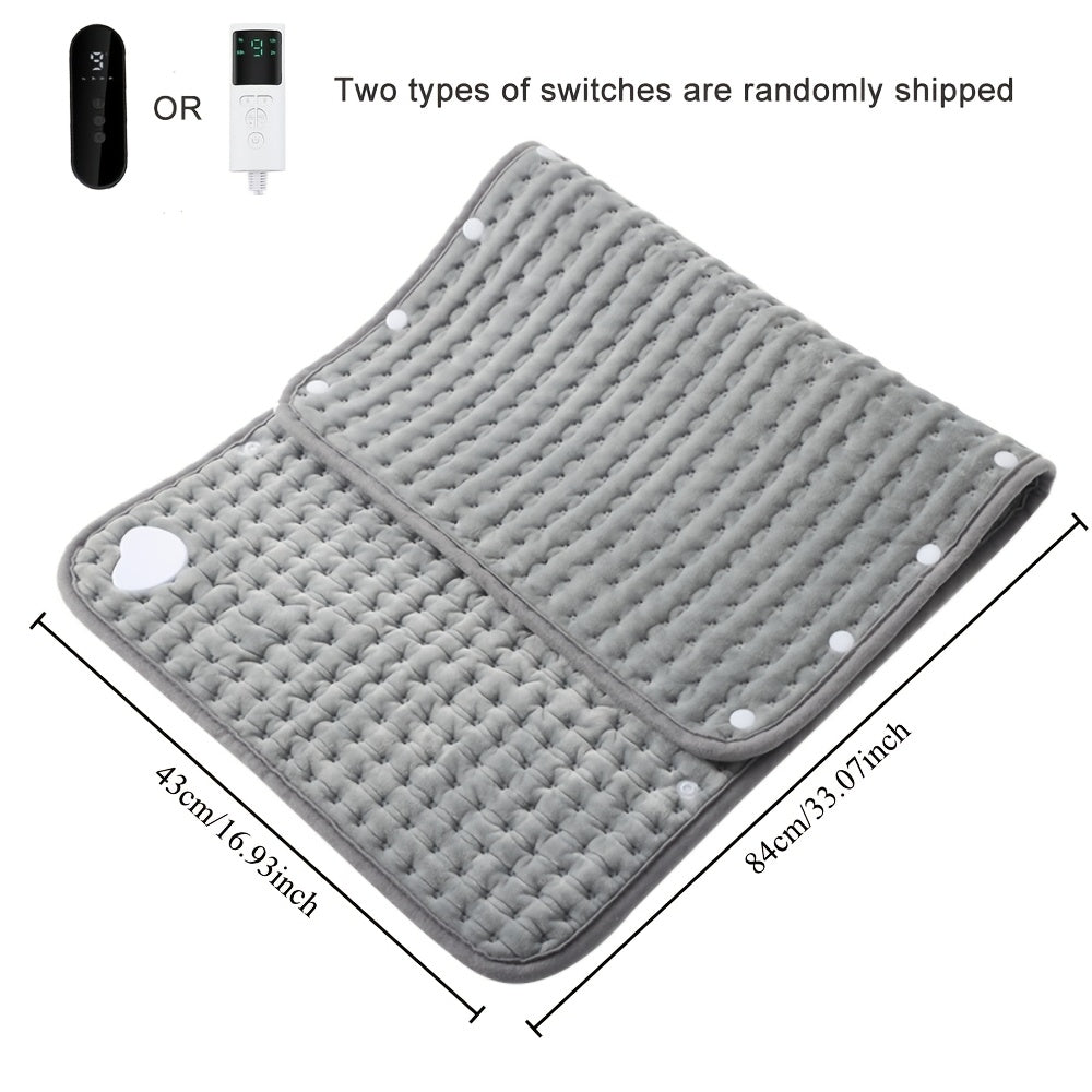 1 dona Termostatli Isitish Yostiqchasi, Raqamli Ko'rsatkich, Qizib Ketishdan Himoya, Polyester Matolari, Mashinada Yuvish Mumkin - Ideal Sovg'a