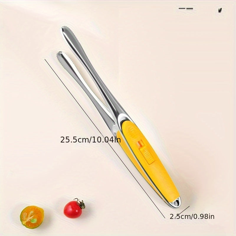 Stainless Steel BBQ Tongs, High-Temperature Resistant, Food-Safe Grilling Tool