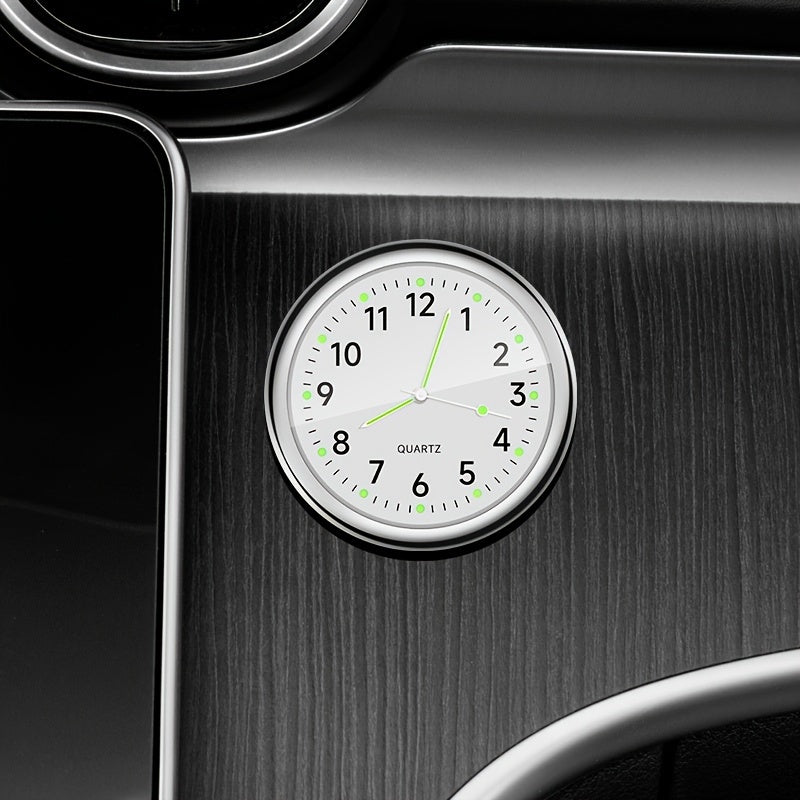 Decorative Car Dashboard Clock Non-Rechargeable Quartz Stick-On Accessory