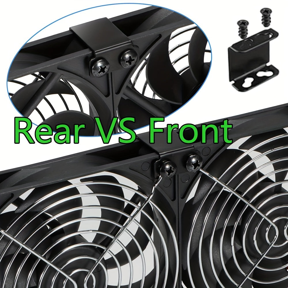 3 Pack 120mm Computer Fans for Cooling Cabinets Servers and Workstations