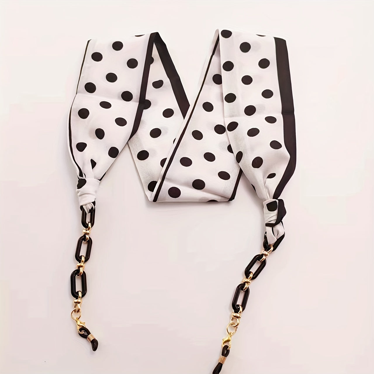 Eyewear Accessories Set with Cherry and Flower Pattern Scarf Glasses Chain Sunglasses Lanyard and Face Covering Strap