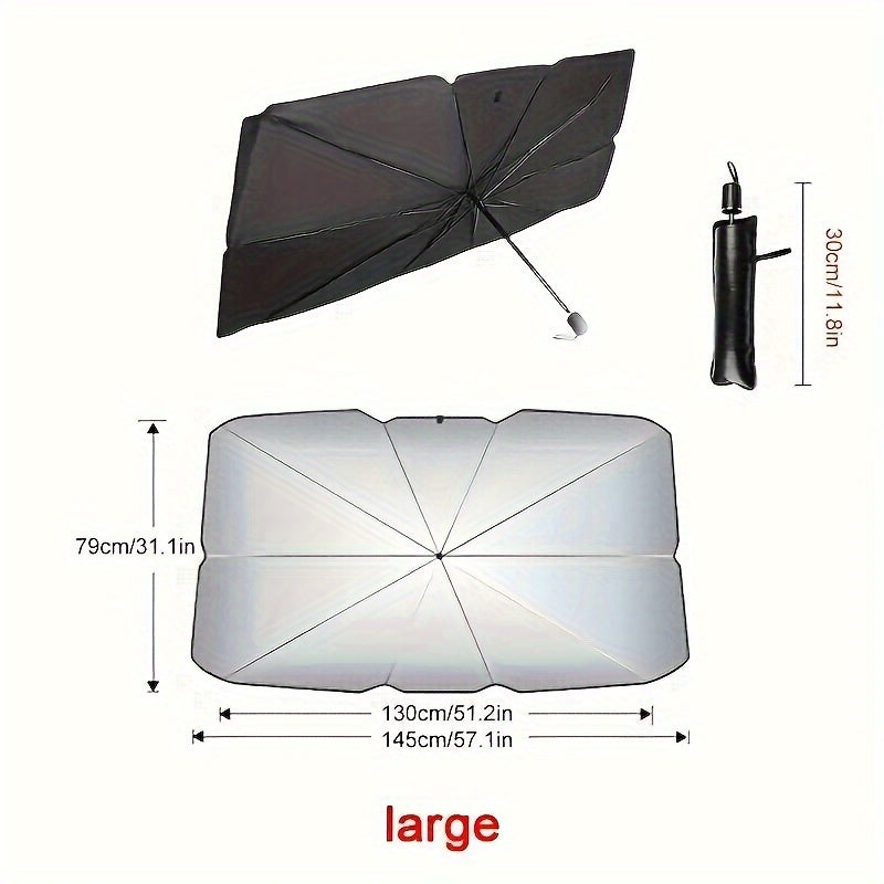 Car Sunshade for Windshield Block Heat Insulation Blackout Curtain for Small Cars