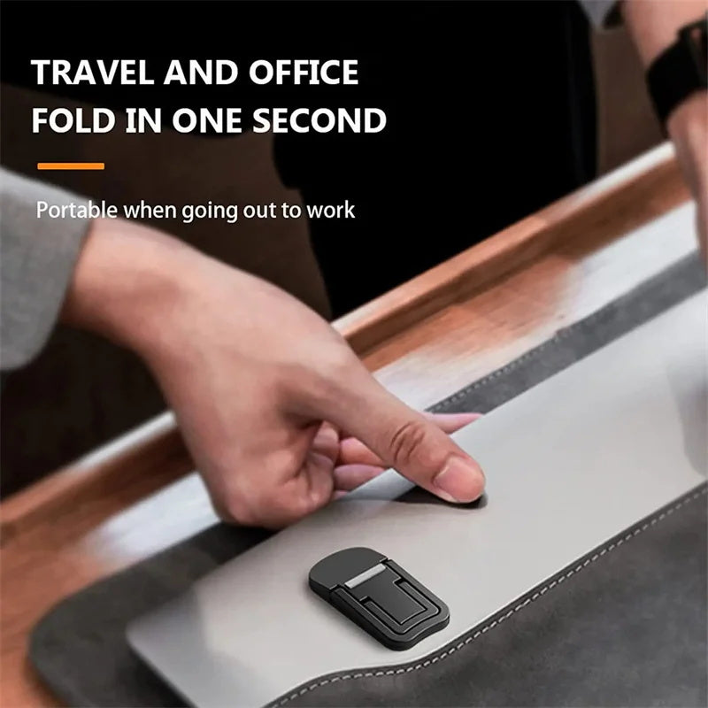 Portable Laptop Stand with Adjustable Angles and Foldable Design for Macbooks and Notebooks