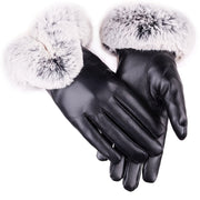 Warm Touchscreen Gloves for Men and Women, Plush-Lined, Coldproof, Elastic, Split Fingers