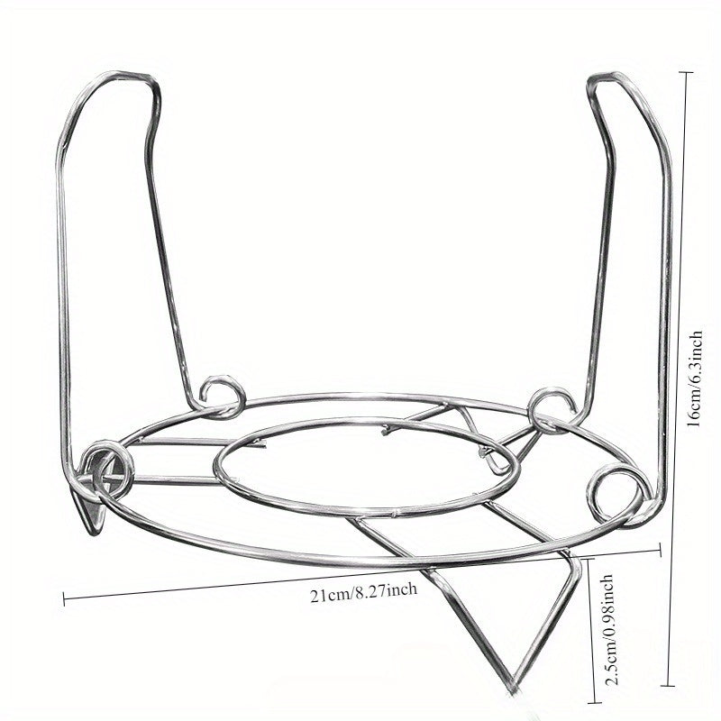 Foldable Stainless Steel Steamer Rack for Cooking and Serving, Anti-Scald Feature