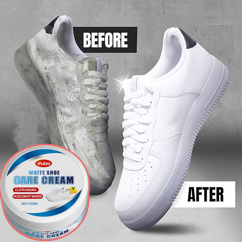 Shoe Care Kit for Sneakers Boots Canvas Whitens Yellowing 150G