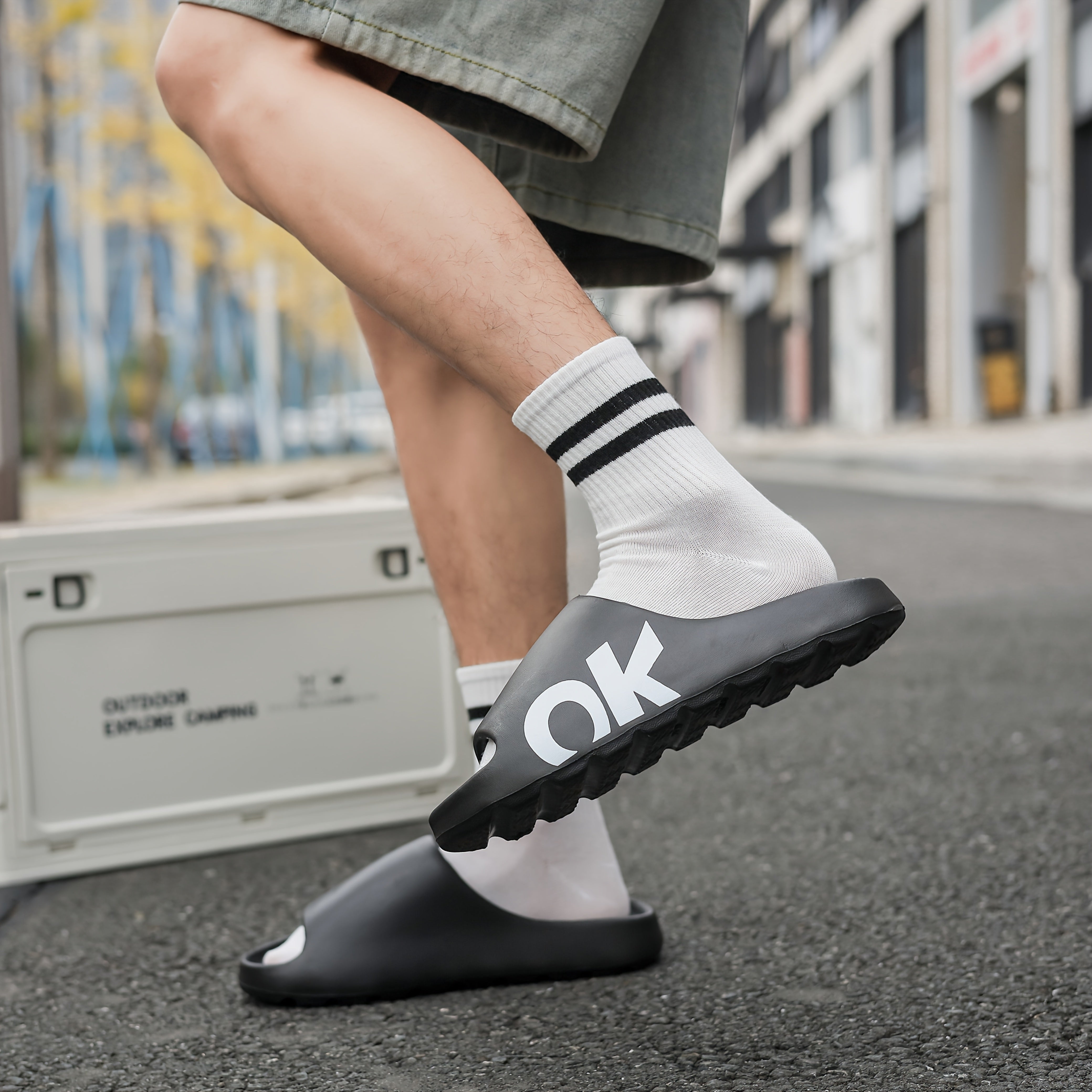 Unisex Summer EVA Slides Lightweight Non-Slip Casual Beach Sandals