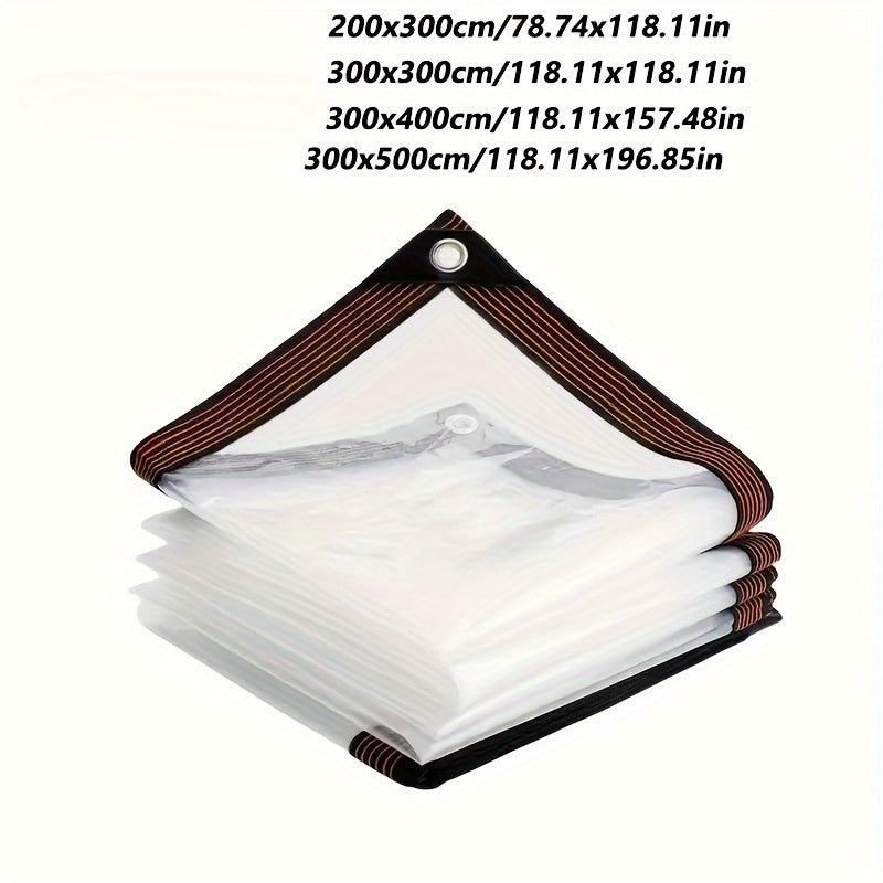 Greenhouse Cover for Balcony Gardens Clear Plastic Tarpaulin Rain UV Protection for Succulents and Pets