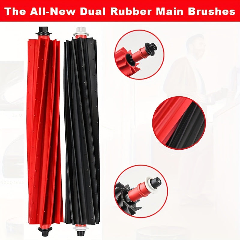 S8 Maxv Ultra uchun robot tozalovchi aksessuarlar 2 ta asosiy cho'tka, 6 ta yon cho'tka, 4 ta filtr, 4 ta chang sumkasi va 8 ta matodan iborat. Plastik materialdan tayyorlangan, batareya talab qilinmaydi.