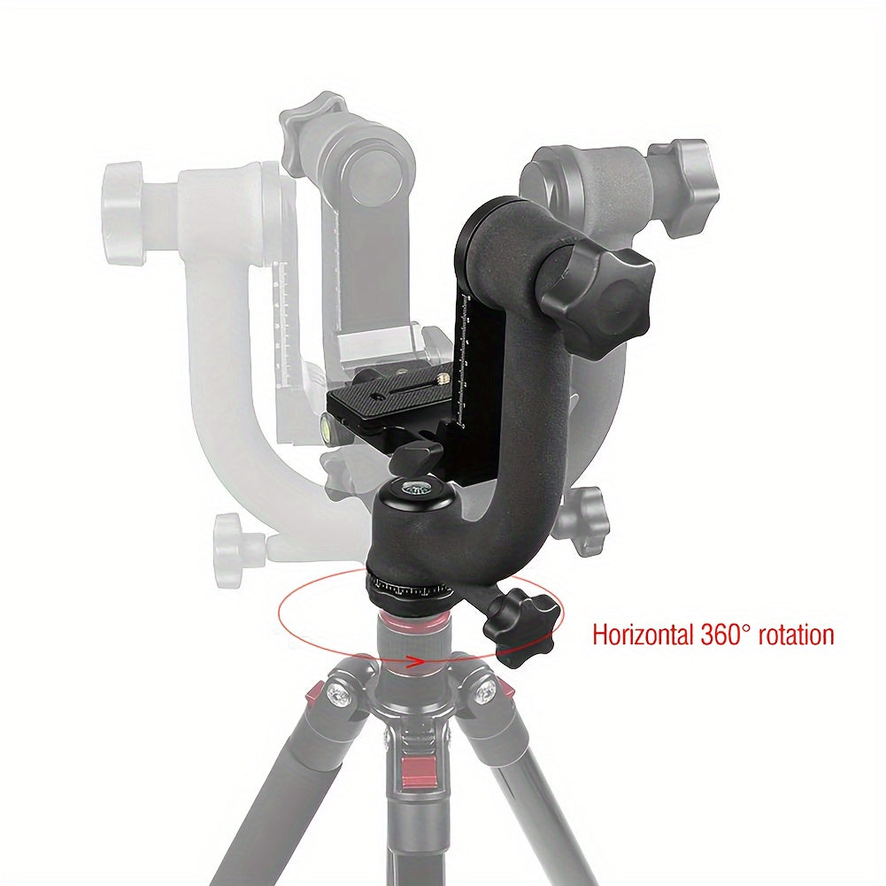Aluminum Alloy Gimbal Tripod Head for Telephoto Lens Bird Watching Photography