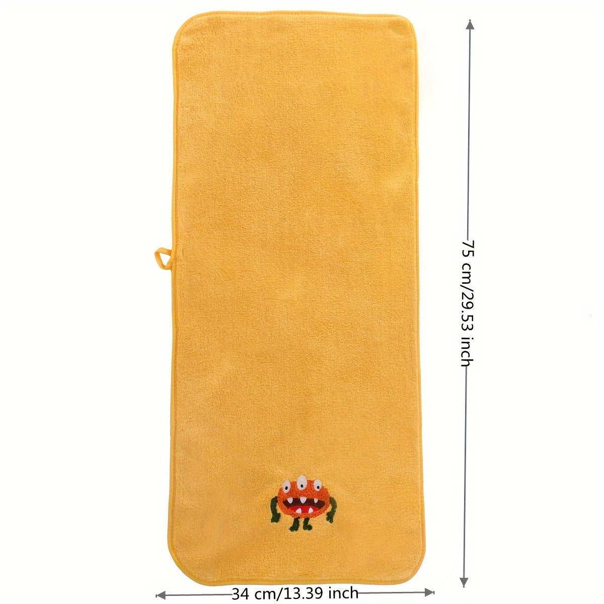 Cartoon Coral Fleece Hand Towels Absorbent Cozy Bathroom Essentials