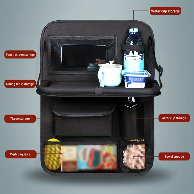 Bolsa de almacenamiento trasera para asiento de coche, de tela Oxford, organizador colgante para vehículo