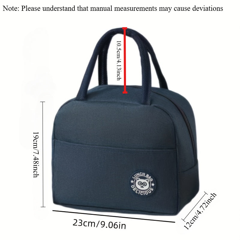 Oxford Cloth Lunch Bag with Insulation for Work School Outdoor Picnics