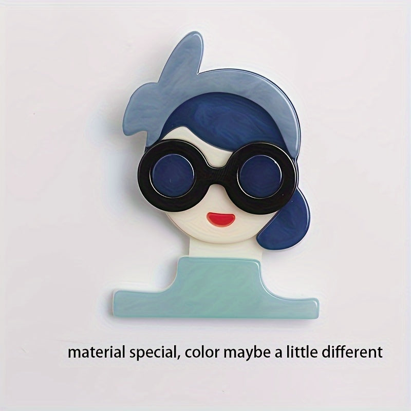 Acrylic Brooches for Women Cute Elegant Punk Fashion Accessories