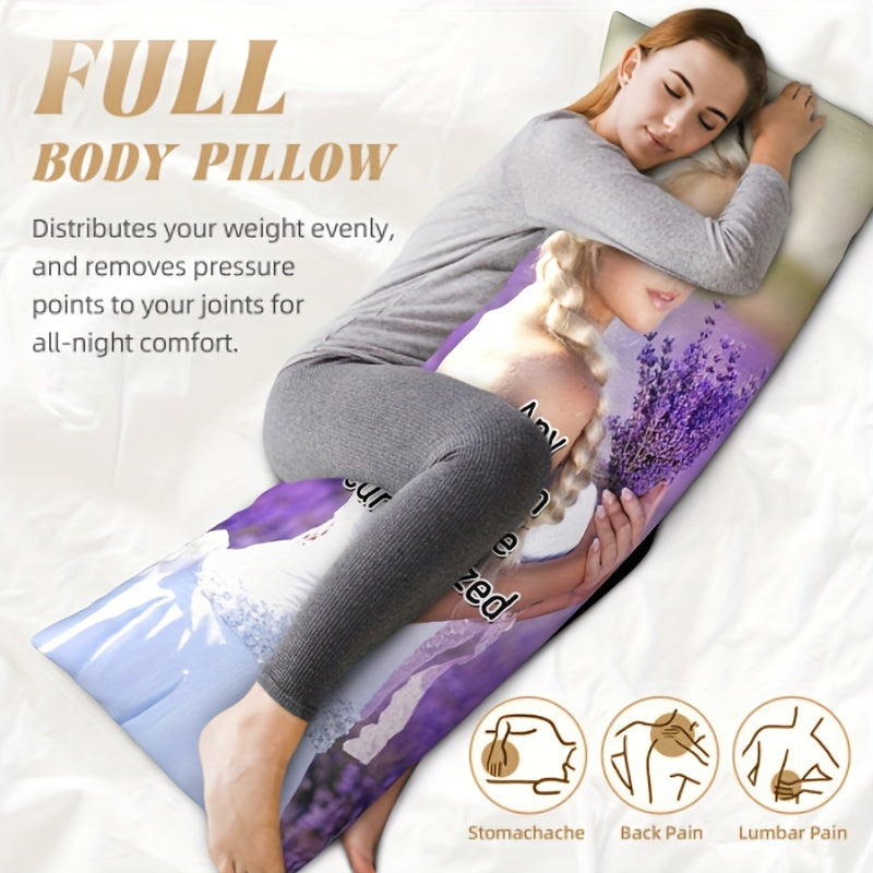 Custom Photo Body Pillowcase 20x54 Inches Soft Printed Double-Sided Gift