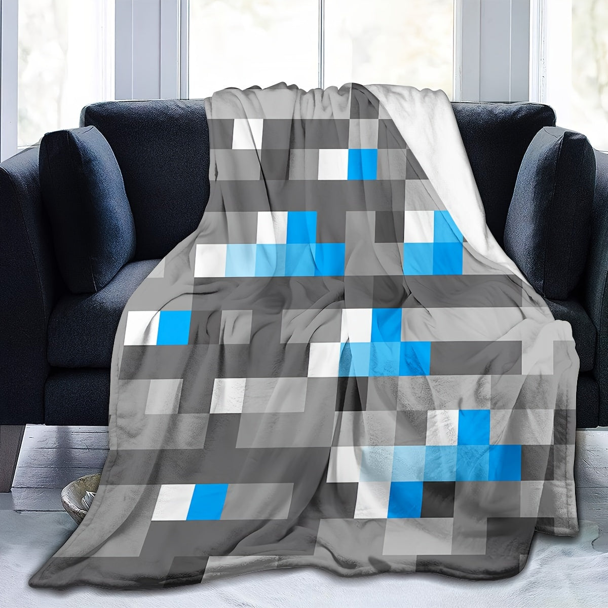 Diamond Mine Print Throw Blanket Soft Versatile for Couch Bed Camping