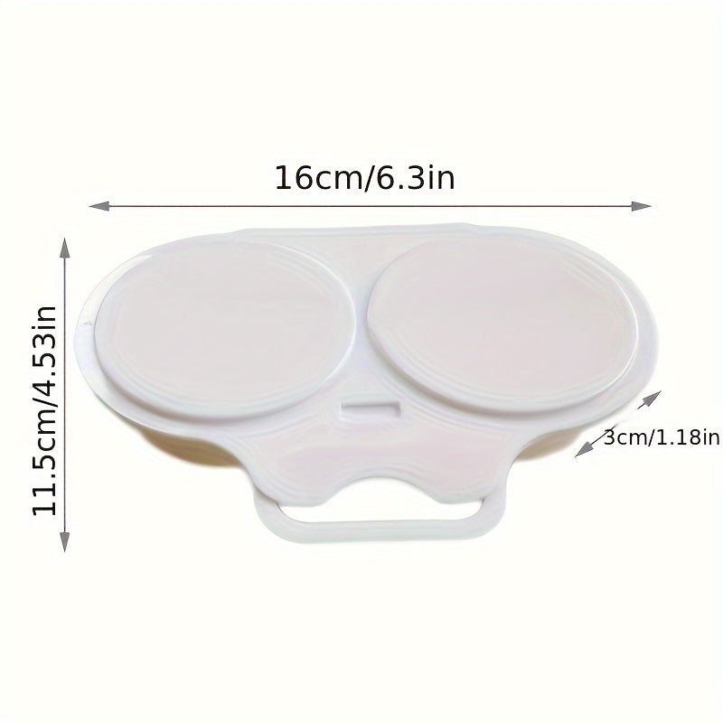 Round Plastic Egg Poacher Microwave Egg Steamer Reusable Omelette Maker