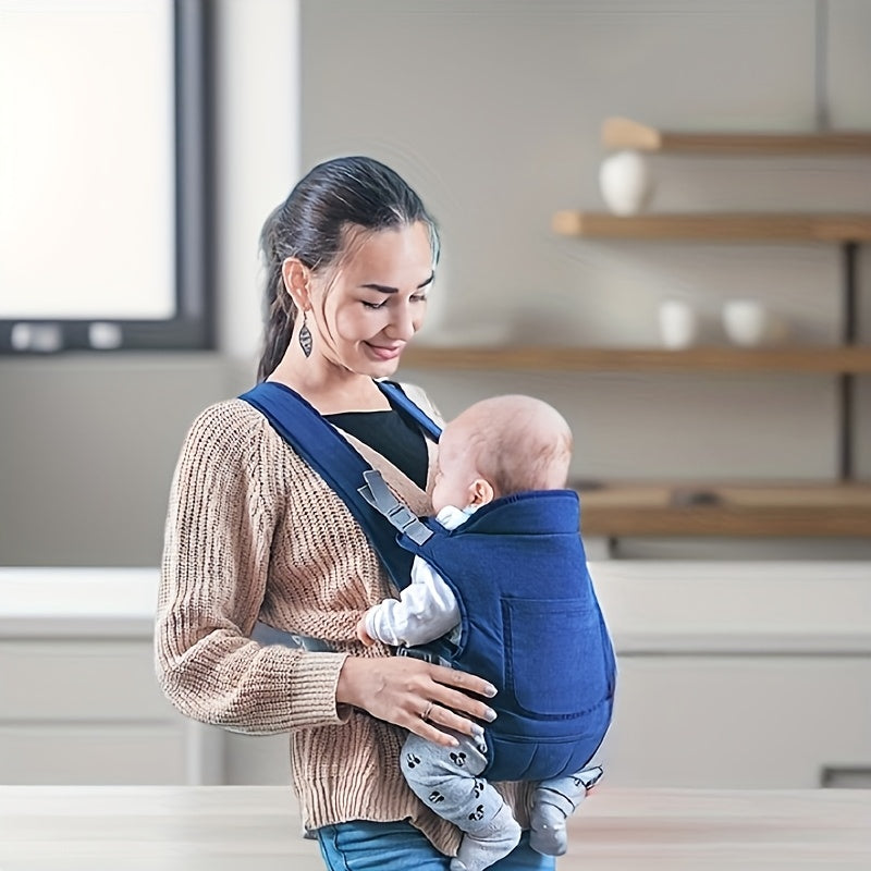 Infant and Toddler Baby Carrier with Front and Back Carry Polyester Adjustable Buckle Multiple Colors