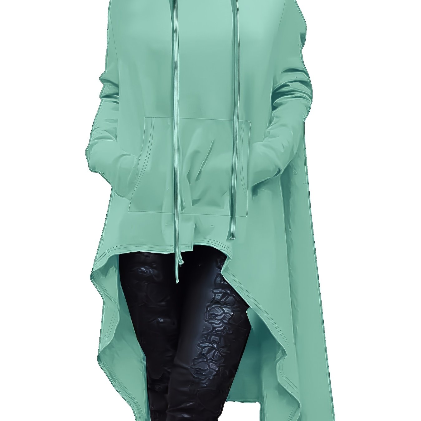 Толстовка оверсайз для женщин больших размеров с длинными рукавами, повседневная толстовка на осень и зиму