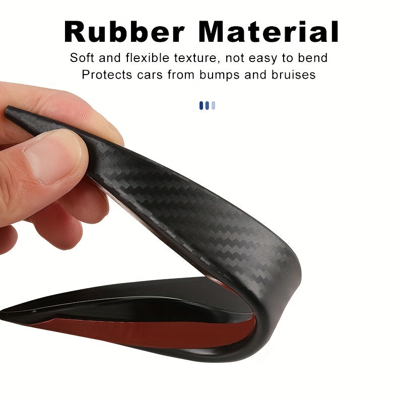 6 dona Poyga Uglerod Tolasi Nümunali Spoiler To'plami Avtomobil Bumperi Zilzila Himoyasi