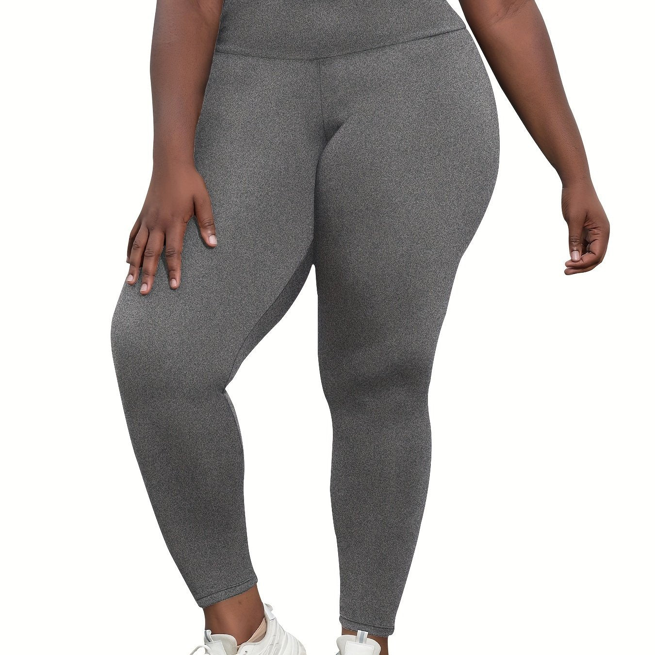 Women's Plus Size High Waisted Tummy Control Leggings for Yoga and Workout