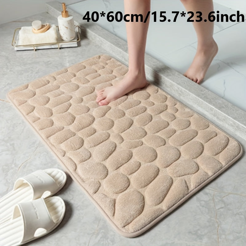 Absorbent Non-slip Bathroom Floor Mat for Wiping Feet, Soft and Durable