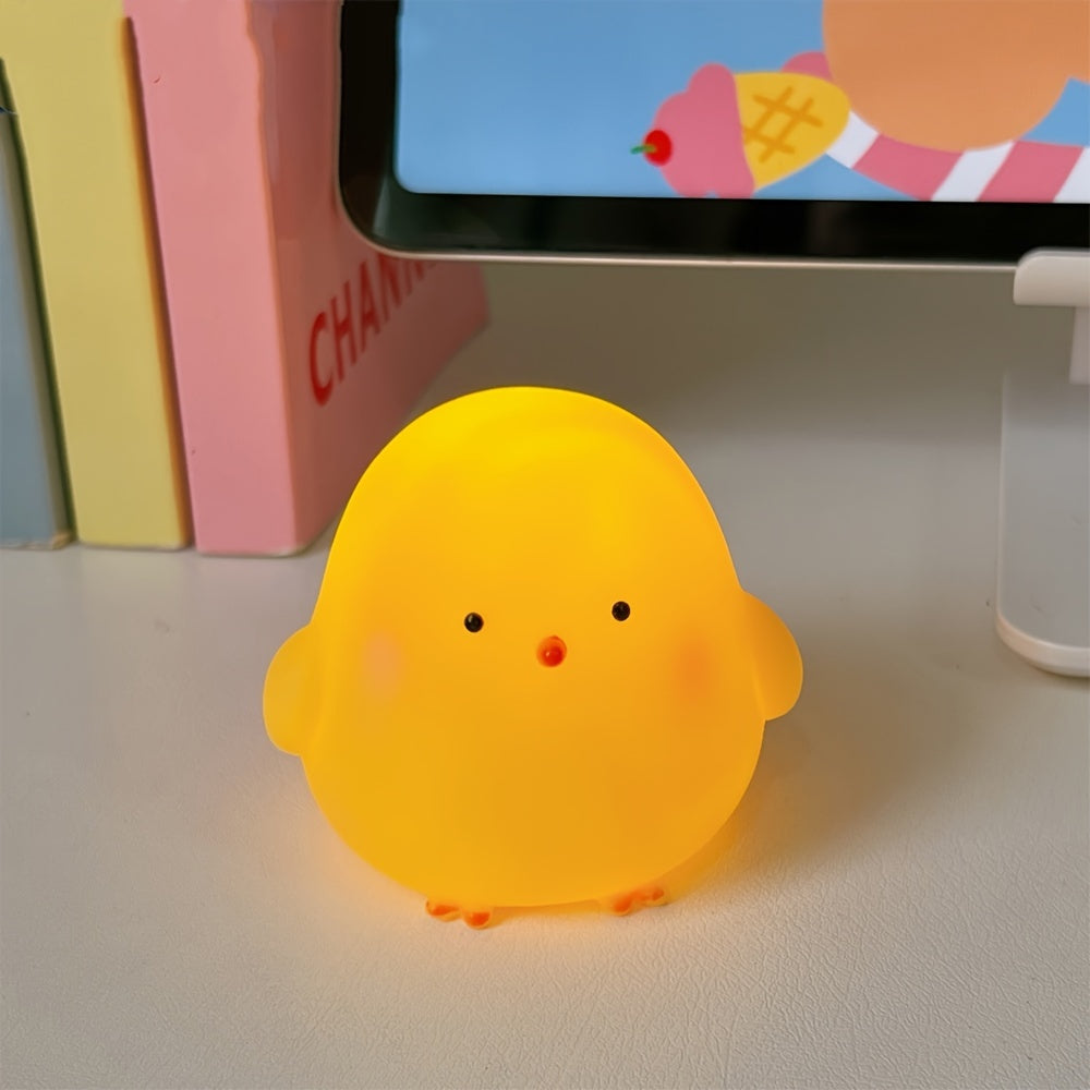 Yellow Plastic Chick Night Light for Outdoor Decor and Camping