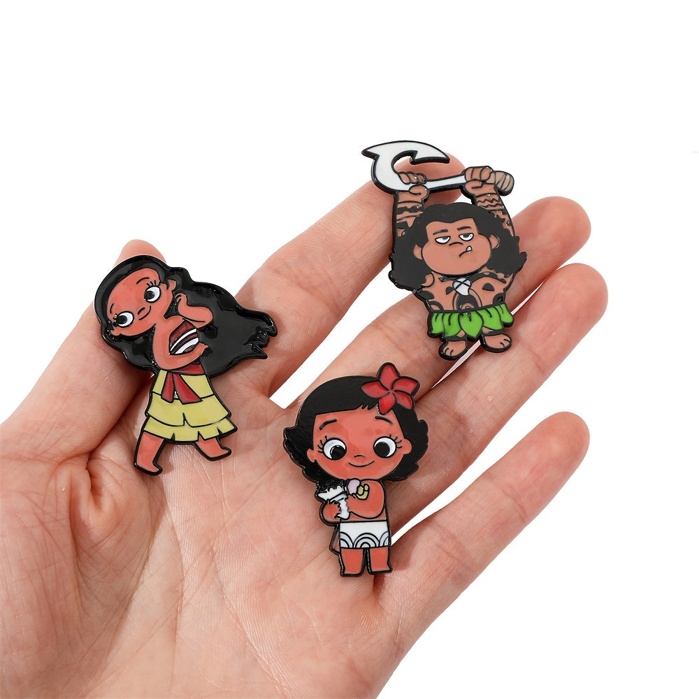 Набор из 4 минималистичных эмалевых значков для одежды и рюкзаков с персонажами Disney