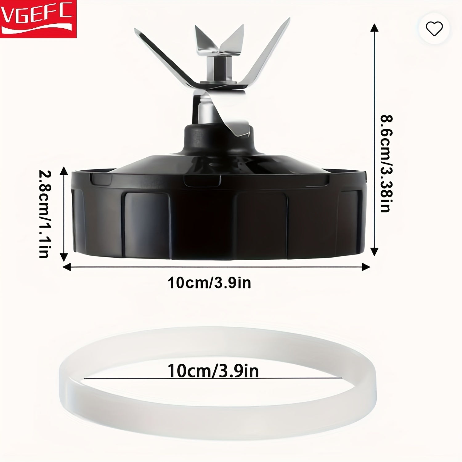 Ninja modellari BN751, BN801, BL450-30, BL456-30, BL454-30, Auto IQ Pro BL685, BL482-30, BL491, BL682-30 va BL642 bilan mos keladigan bir dona qoplama muhr bilan birga 7-finli gear almashtirish blender pichog'ining ikki dona. Ushbu pichoqlar mos keladi