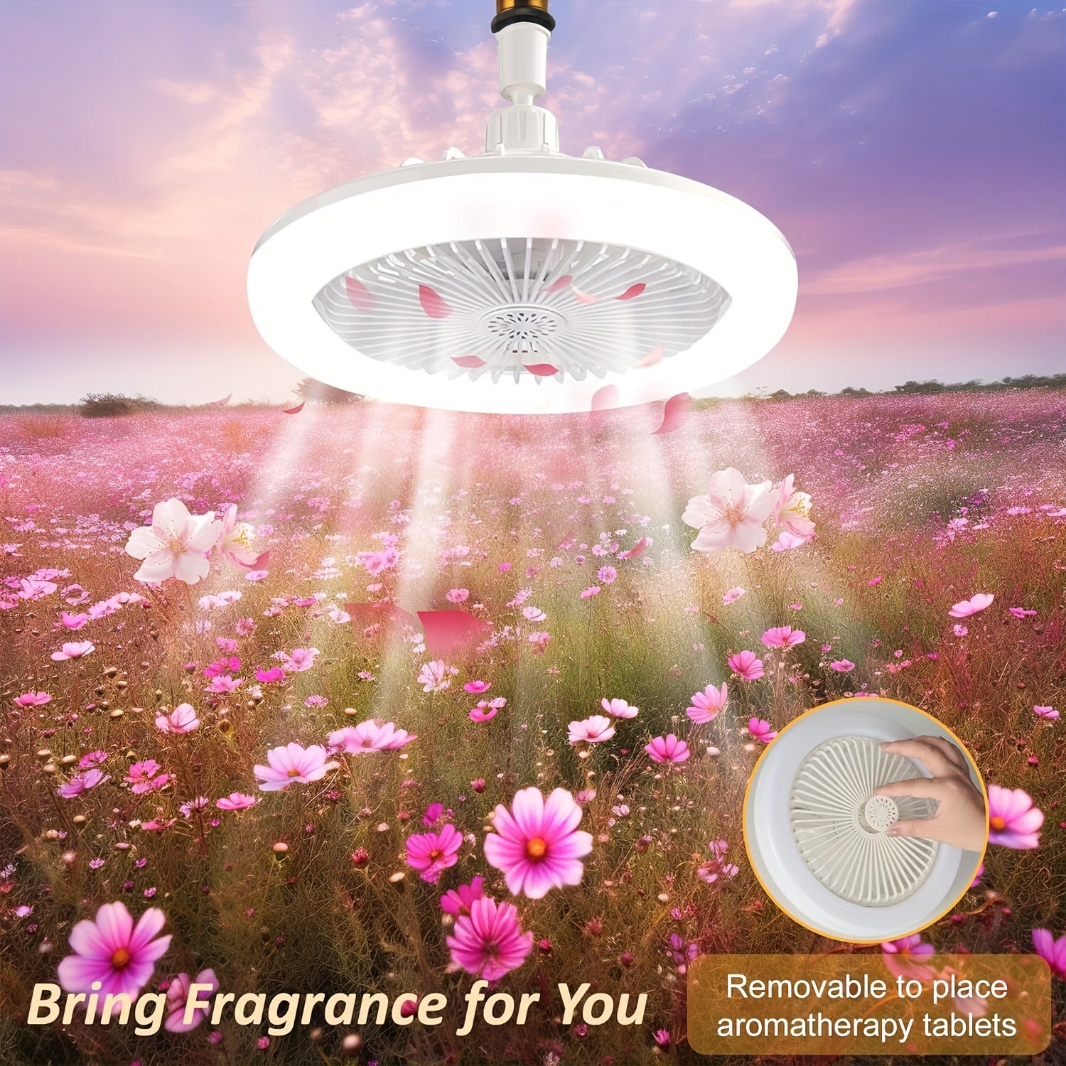 Цветовая меняющаяся светодиодная потолочная вентилятора с затемнением и пультом дистанционного управления