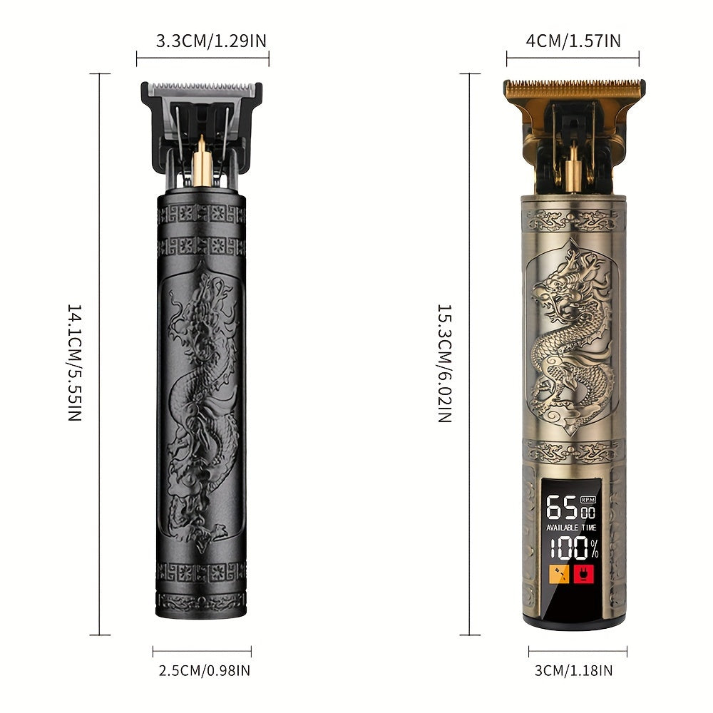 Rechargeable Cordless Hair Clipper for Salons and Home with T-Shaped Blade