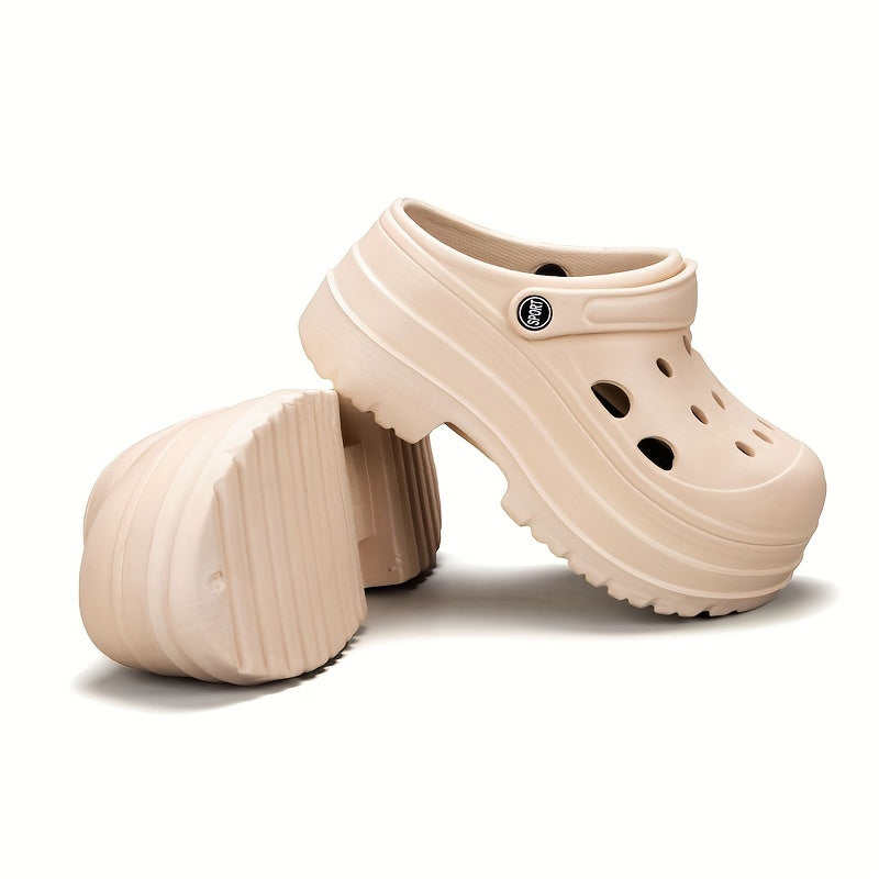 Women's Summer Garden Clogs EVA Sandals Non-Slip Breathable Beige White Black