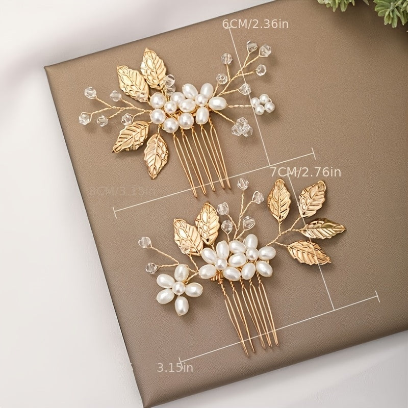 Handmade Pearl Hair Comb for Wedding Bridal Hair Accessory