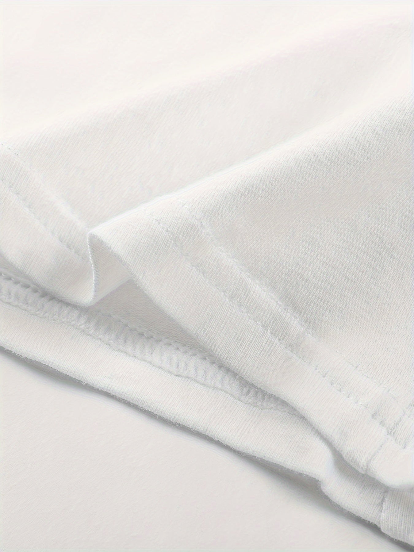 Men's White Boxer Shorts 5 Pack Polyester Blend Elastic Waist Breathable Durable