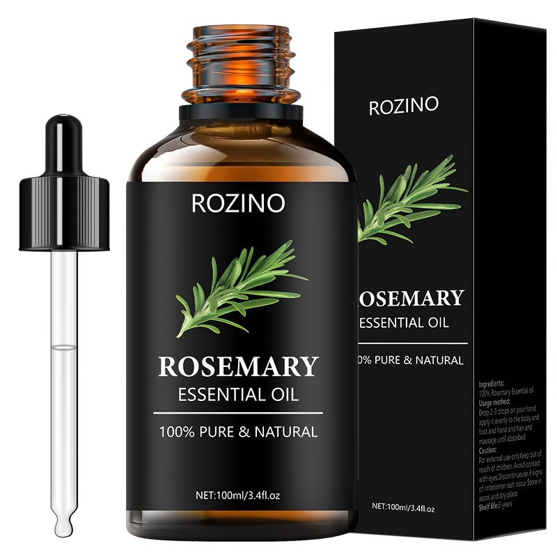 Unisex Natural Rosemary Essential Oil 100ml for Hair Care Moisturizing Shiny Hair