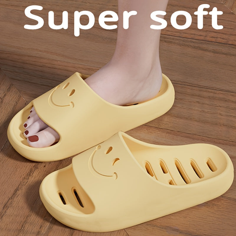 Women Soft EVA T-Strap Slides for Beach and Indoor Use in Pastel Colors