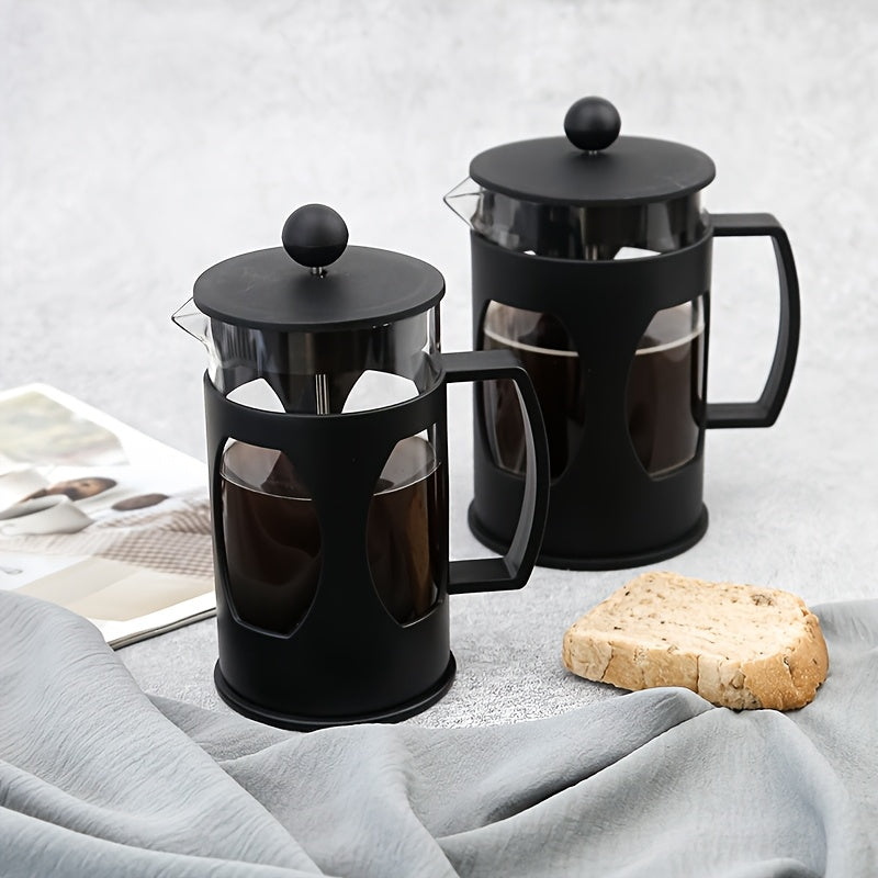 Glass French Press Coffee Maker with Stainless Steel Filter 4 Cup Capacity