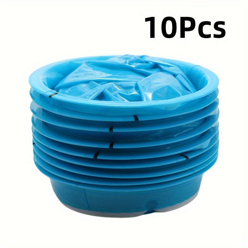 10Pcs PVC Disposable Vomit Bags Portable Emesis Bin for Travel Cars Motion Sickness