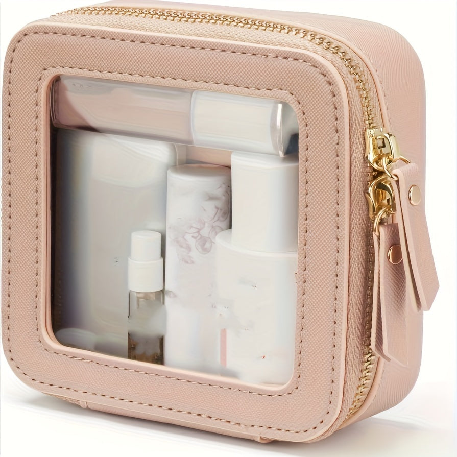 Clear Transparent Cosmetic Bag with See-Through Storage for Travel and Toiletries