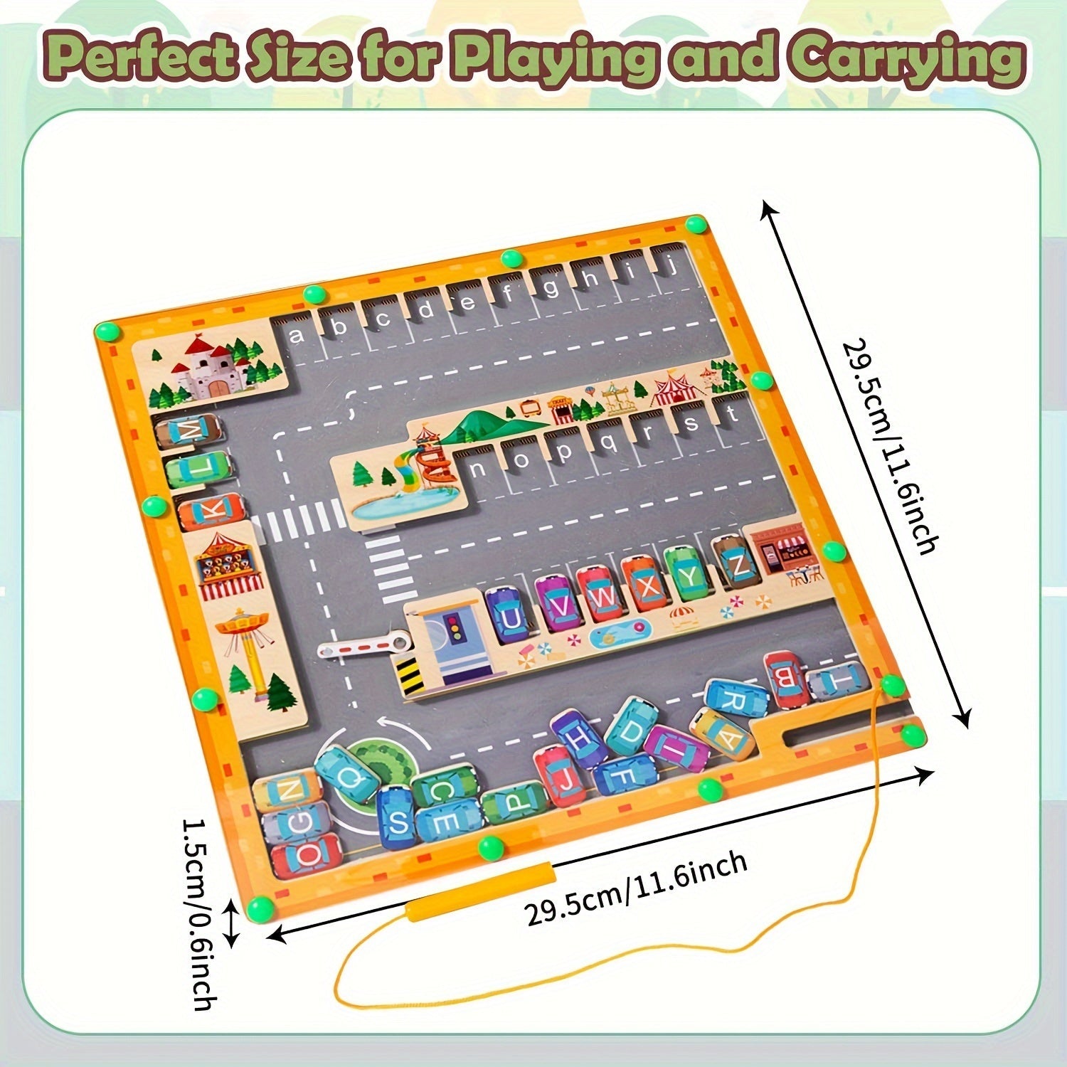 Деревянные магнитные алфавитные лабиринты для обучения детей, развивающие мелкую моторику с помощью интерактивной доски-пазла с буквами, идеально подходят для занятий в детском саду.