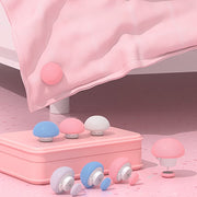 "Quilt Corner Fixer Nails 10 ta to'plam, Tasodifiy Rangli Qo'ziqorin Dizayni - Qopqoqni Sirpanchiqdan Qochishdan Saqlash uchun Ko'rinmas Usiz Tashqi Qismlar"