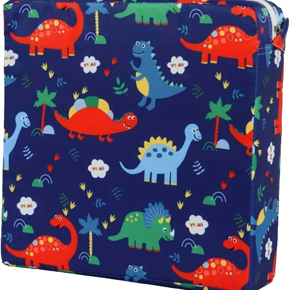 Child Booster Seat with PU Cushion, Secure Straps and Safety Buckle for Toddler Dining